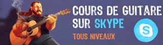 Cours de guitare sur Skype